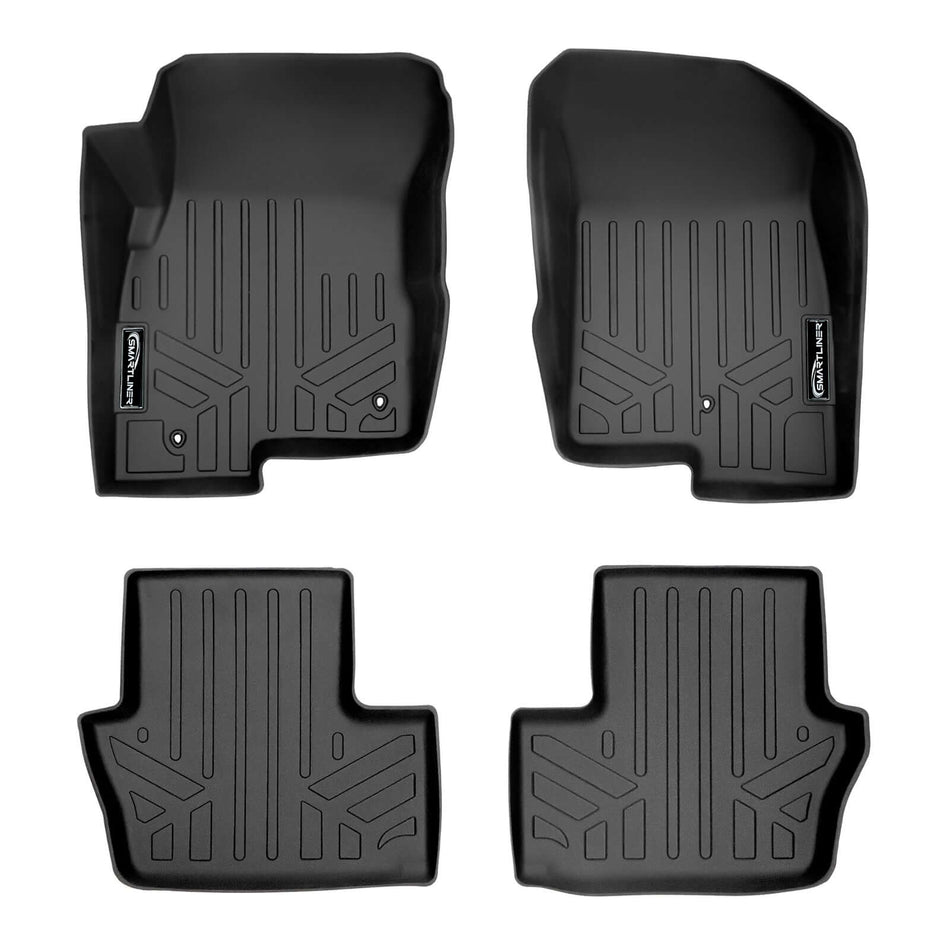 SMARTLINER 2017 Jeep Patriot Floor Liners (Only for 2017 Dual Hooks) – 1st row & 2nd row liners