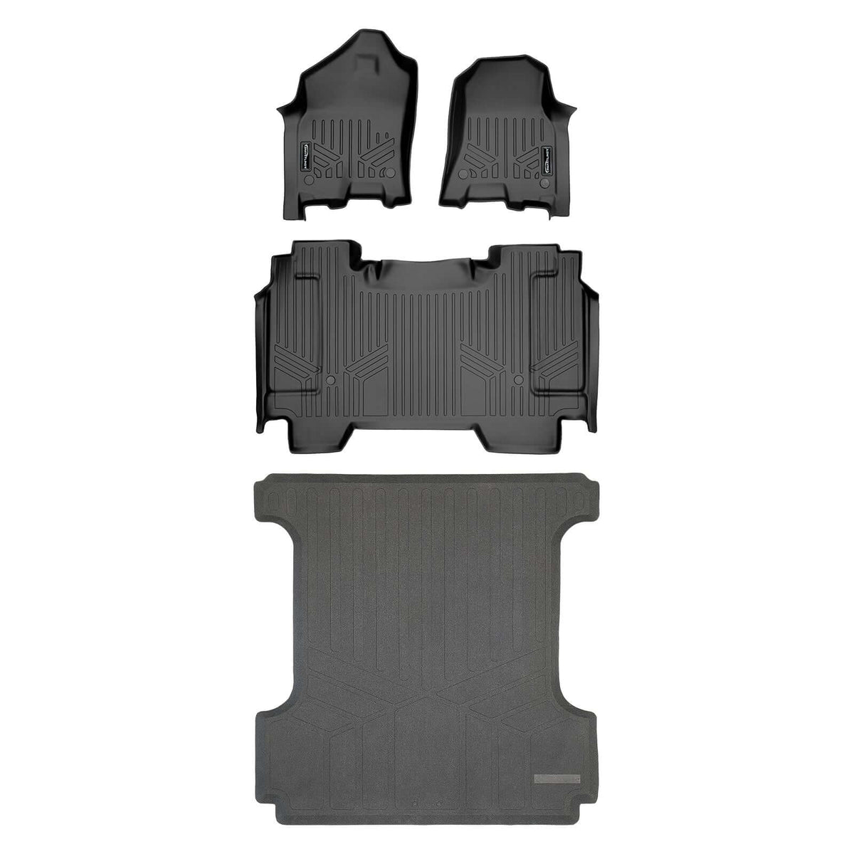 SmartCoverageâ„¢ Custom Fit Floor Liners For 2019-2024 Ram 1500 Crew Cab without Rear Underseat Storage Box
