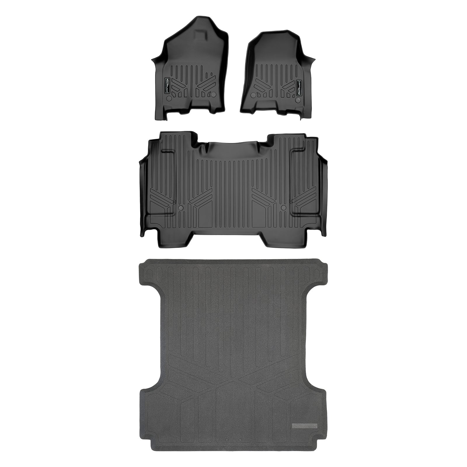 SMARTLINER Custom Fit Floor Liners For 2019-2024 Ram 1500 Crew Cab without Rear Underseat Storage Box