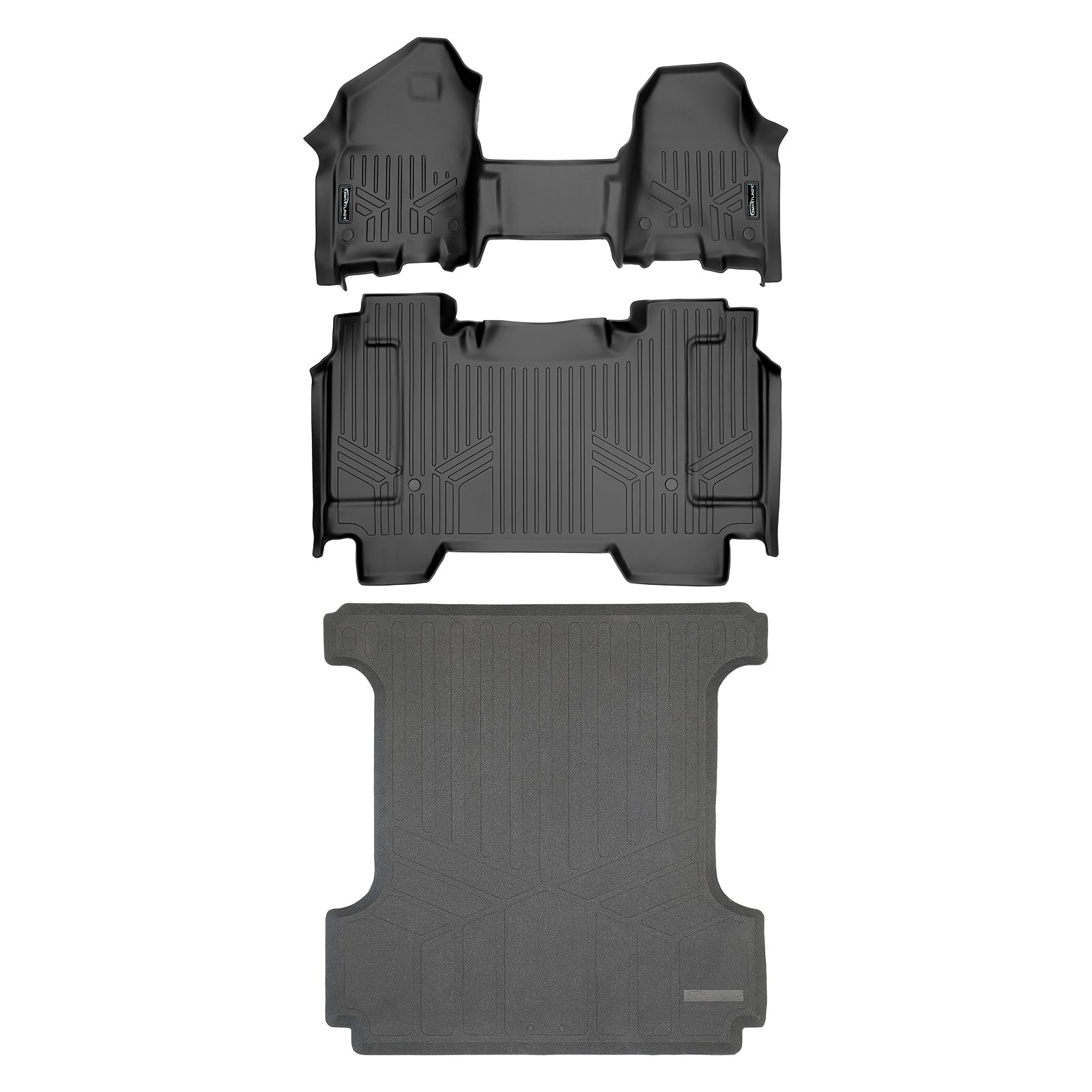 SMARTLINER Custom Fit Floor Liners For 2019-2022 Ram 1500 Crew Cab with First Row Bench Seat