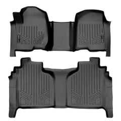 SMARTLINER Custom Fit for 2019-2020 Silverado/Sierra 1500/2500/3500 Crew Cab with 1st Row Bench Seat - Smartliner USA