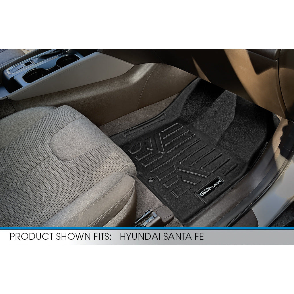 SMARTLINER Custom Fit Floor Liners For 2019-2020 Hyundai Santa Fe (5 Passenger Models)