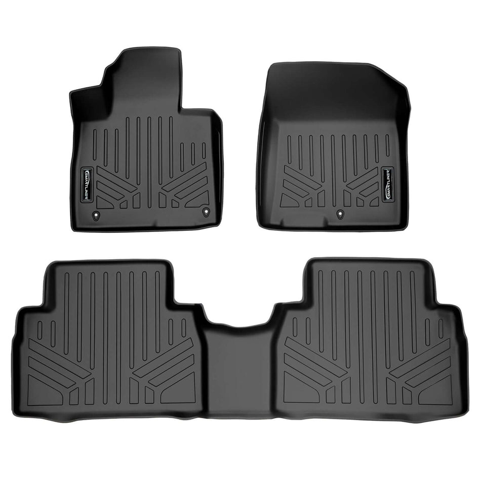 SMARTLINER 2019-2020 Hyundai Santa Fe Floor Liners (5 Passenger) – 1st row & 2nd row liners