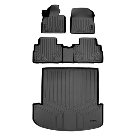 Smart Liner USA Motor Vehicle Interior Fittings Black / 2 Row Floor Mat Liner Set & Cargo Liner Behind the 2nd Row SMARTLINER Custom Fit Floor Liners For 2020-2025 Kia Telluride with 2nd Row Bench Seat