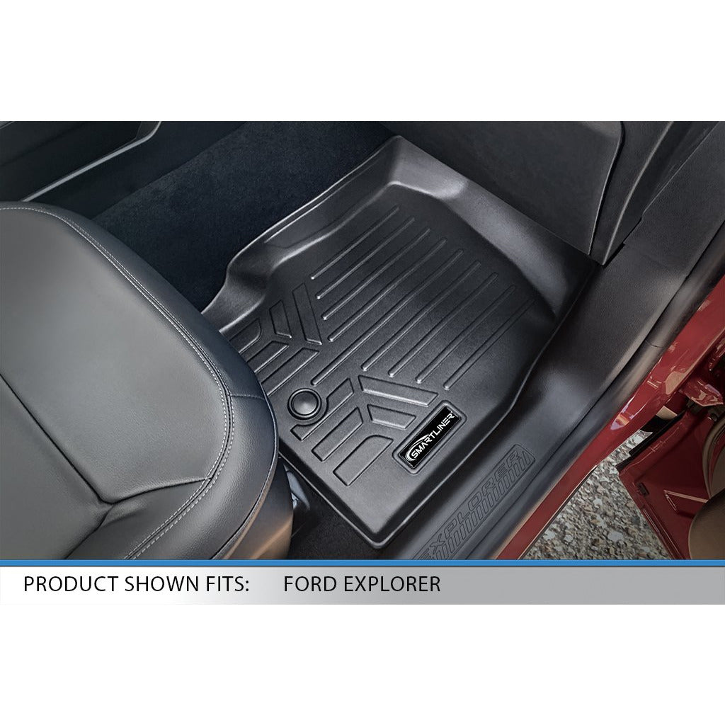 SMARTLINER Custom Fit Floor Liners For for 2020-2023 Ford Explorer 7 Passenger