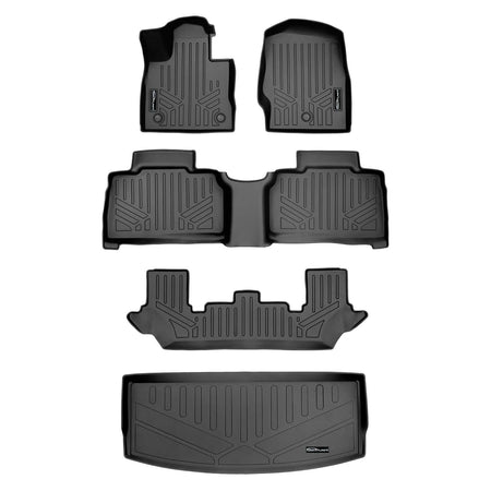 Smart Liner USA Motor Vehicle Interior Fittings Black / 3 Row Floor Mat Liner Set & Cargo Liner Behind the 3rd Row SMARTLINER Custom Fit Floor Liners For for 2020-2025 Ford Explorer 7 Passenger