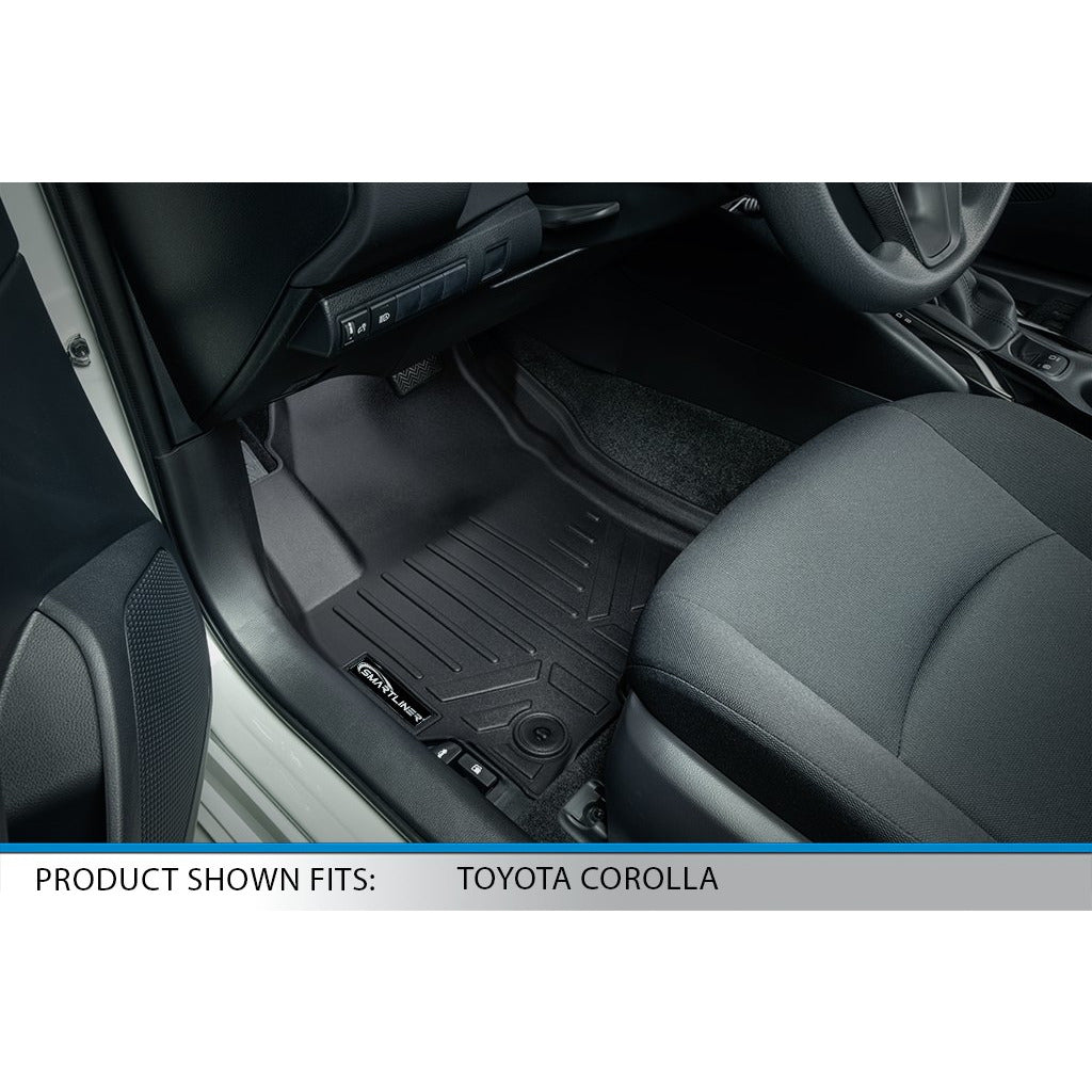 SMARTLINER Custom Fit Floor Liners For 2020-2022 Toyota Corolla Hatchback (With Tire Repair Kit)