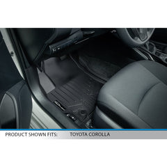 SMARTLINER Custom Fit Floor Liners For 2021-2024Toyota Corolla Hatchback (With Tire Repair Kit)
