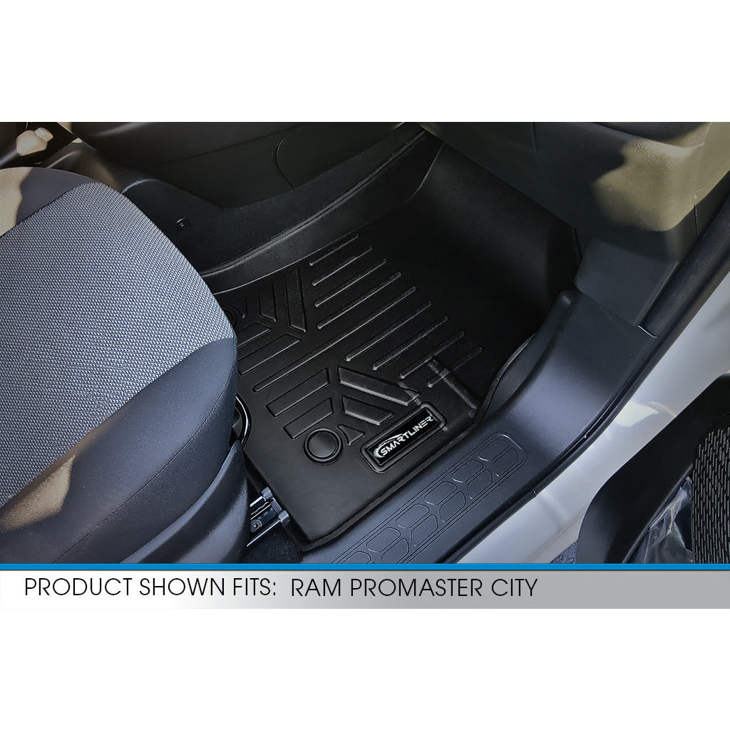 SMARTLINER Custom Fit Floor Liners For 2015-2021 Ram ProMaster City