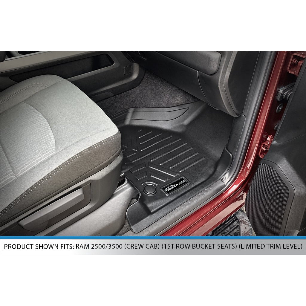 SMARTLINER Custom Fit Floor Liners For 2021 Ram 2500 | 3500 Limited Crew Cab Bucket Seats