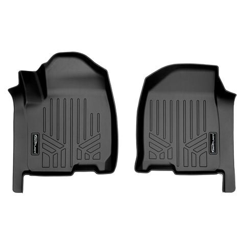 SMARTLINER Custom Fit Floor Liners Compatible With 2020-2024 Chevrolet Silverado 2500 HD | 3500 HD (Crew Cab|Vinyl Flooring|1st Row Bench Seat|Without Over the Hump Coverage|with 2nd Row Underseat Storage)