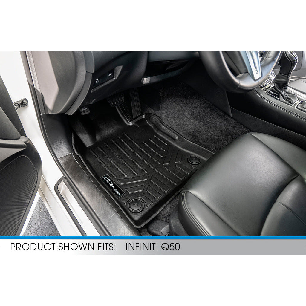 SMARTLINER Custom Fit Floor Liners For 2018-2021 Infiniti Q50 (With Spare Tire)