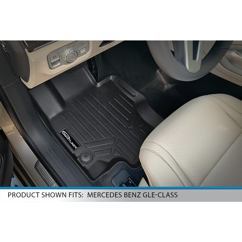 SMARTLINER Custom Fit Floor Liners For 2020-2024 Mercedes-Benz GLS-Class 7 Passenger With 2nd Row Bench Seat