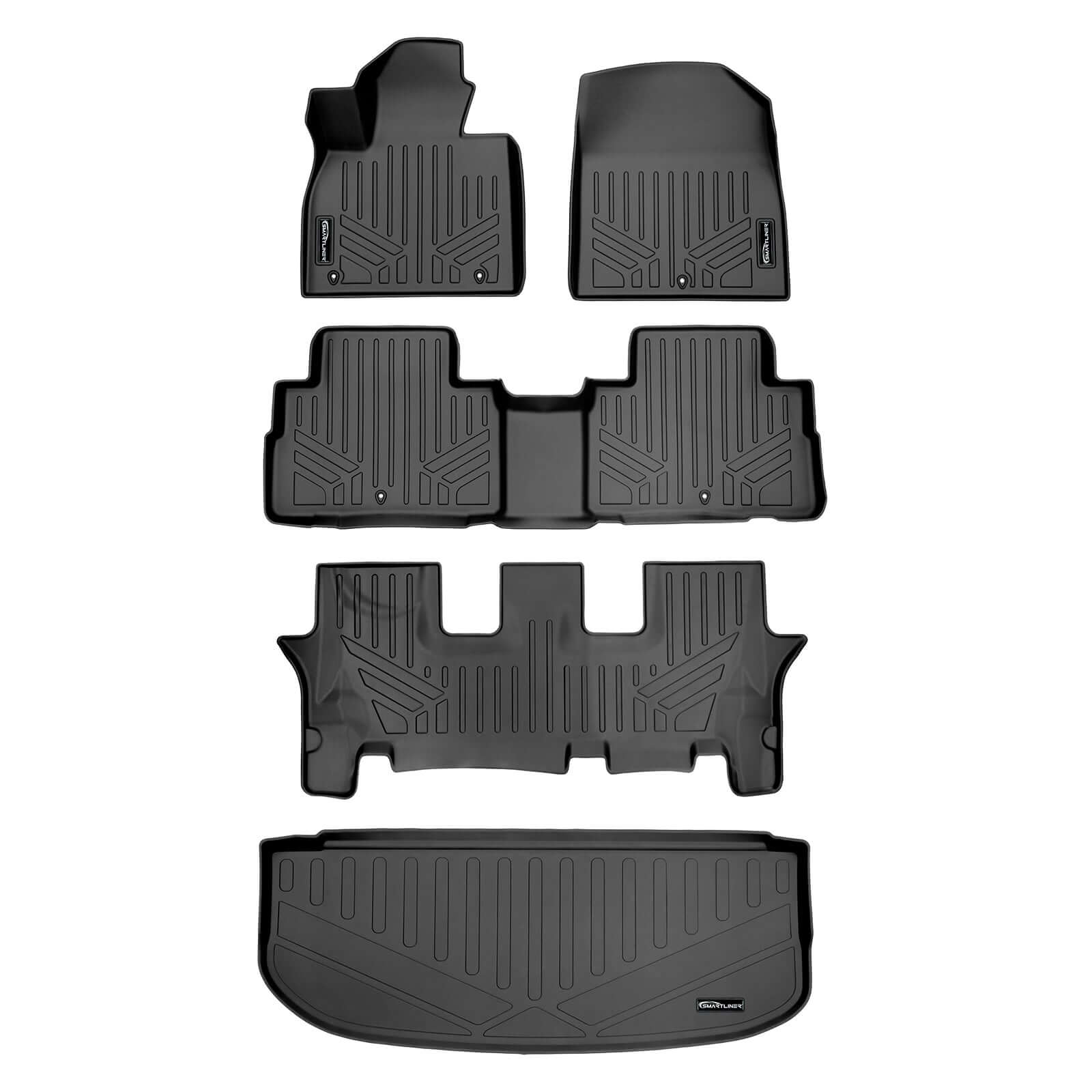 SMARTLINER Custom Fit for 2020 Hyundai Palisade with 2nd Row Bench Seat - Smartliner USA
