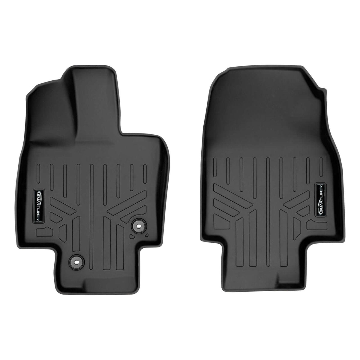 Smart Liner USA Motor Vehicle Interior Fittings Black / First Row Floor Mat Liner Set SMARTLINER Custom Fit Floor Liners For 2020-2025 Toyota Highlander (with Subwoofer)