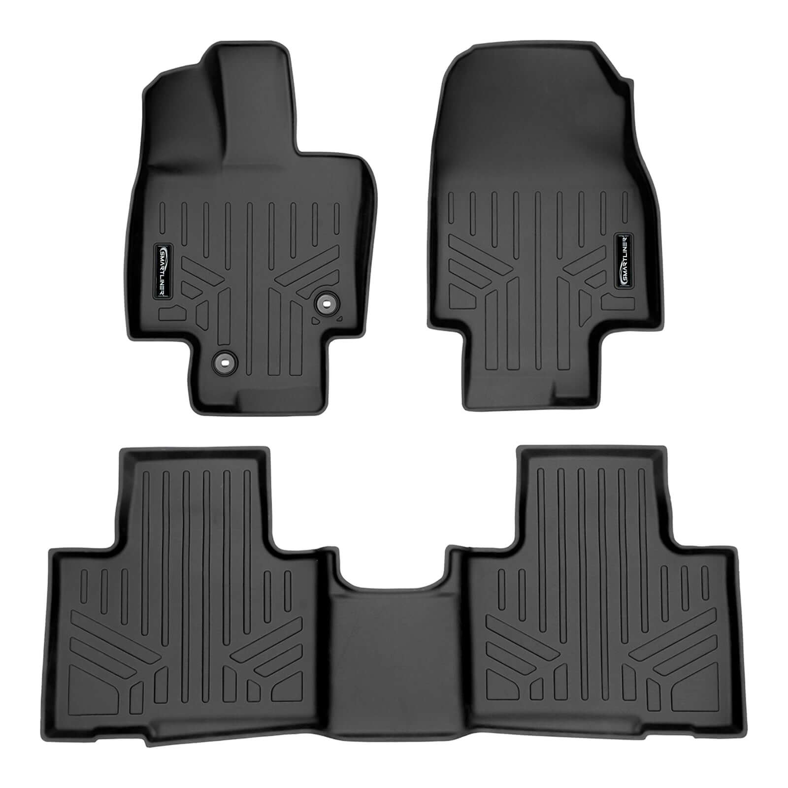 SMARTLINER Custom Fit Floor Liners For 2020-2025 Toyota Highlander (Fits models without Subwoofer)