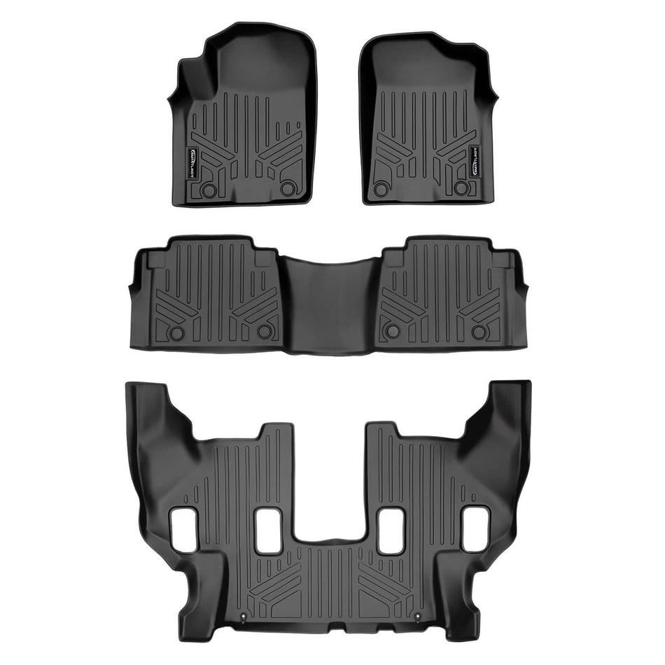 SMARTLINER custom-fit TPE floor liners – 1st row, 2nd row & 3rd row liners
