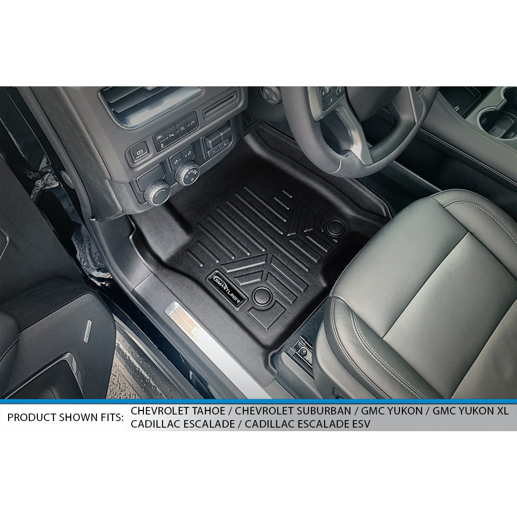 SMARTLINER Custom Fit Floor Liners For 2021-2023 Cadillac Escalade with 2nd Row Bucket Seats