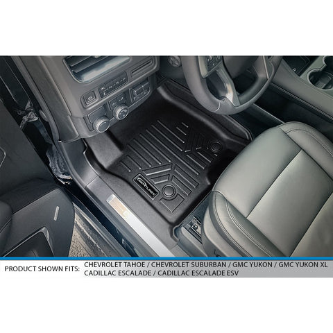 SMARTLINER Custom Fit Floor Liners For 2021-2023 Chevrolet Tahoe/ GMC Yukon with 2nd Row Bucket Seats