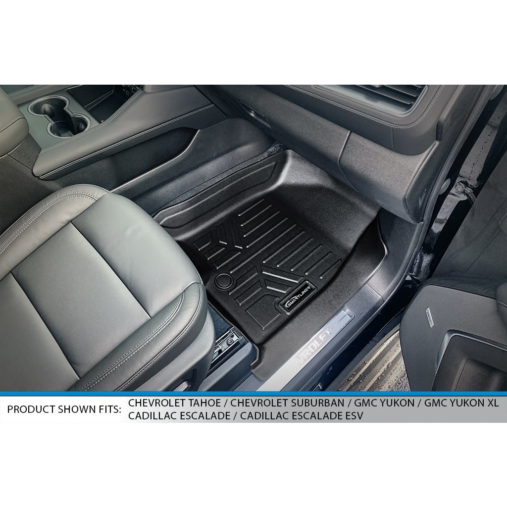 SMARTLINER Custom Fit Floor Liners For 2021-2024 Cadillac Escalade with 2nd Row Bucket Seats