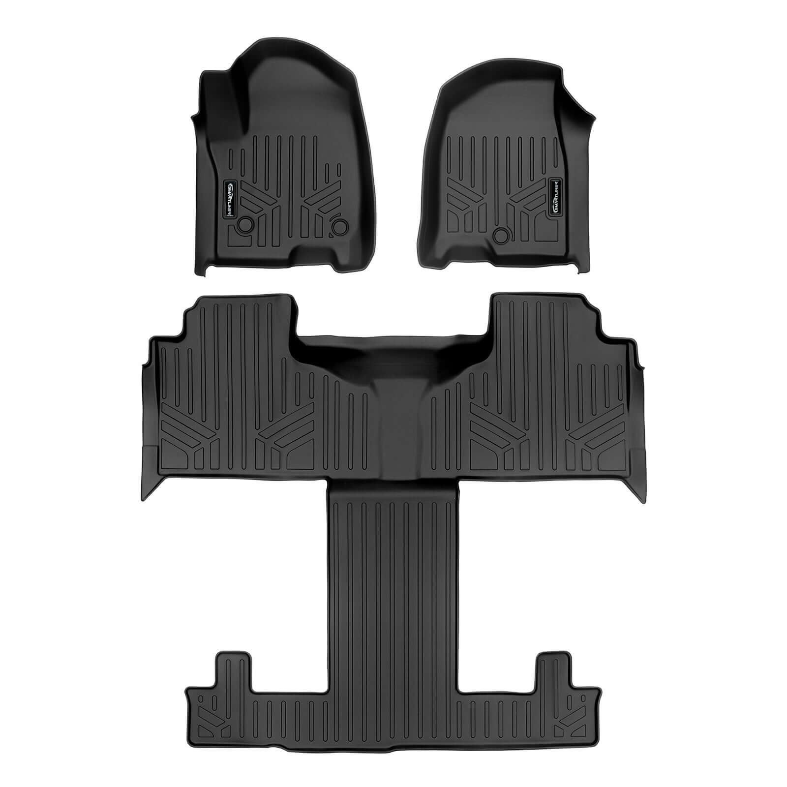 SMARTLINER Custom Fit Floor Liners For 2021-2025 Cadillac Escalade with 2nd Row Bucket Seats