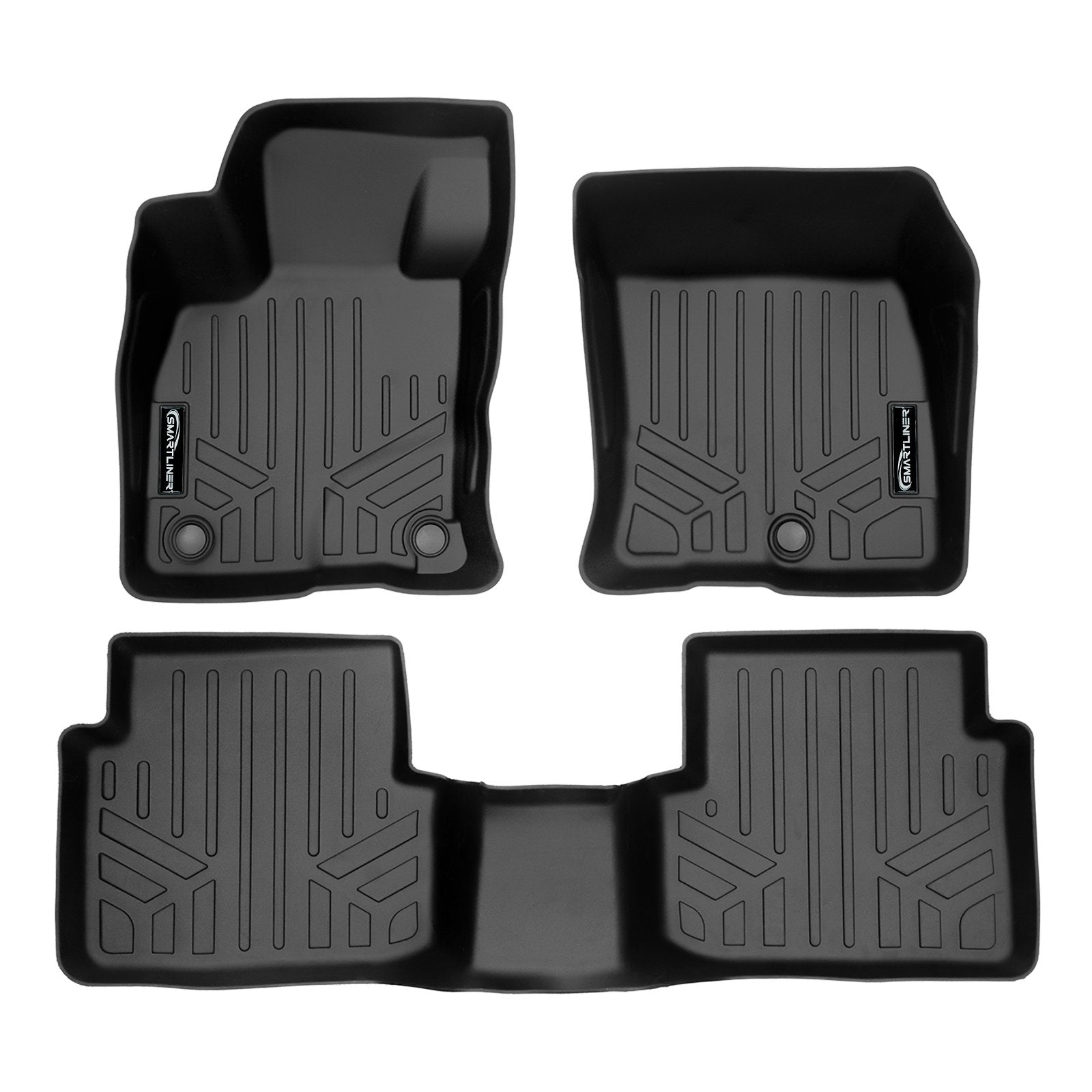 SMARTLINER Custom Fit Floor Liners For 2021-2023 Ford Bronco Sport W/O Rear Bump