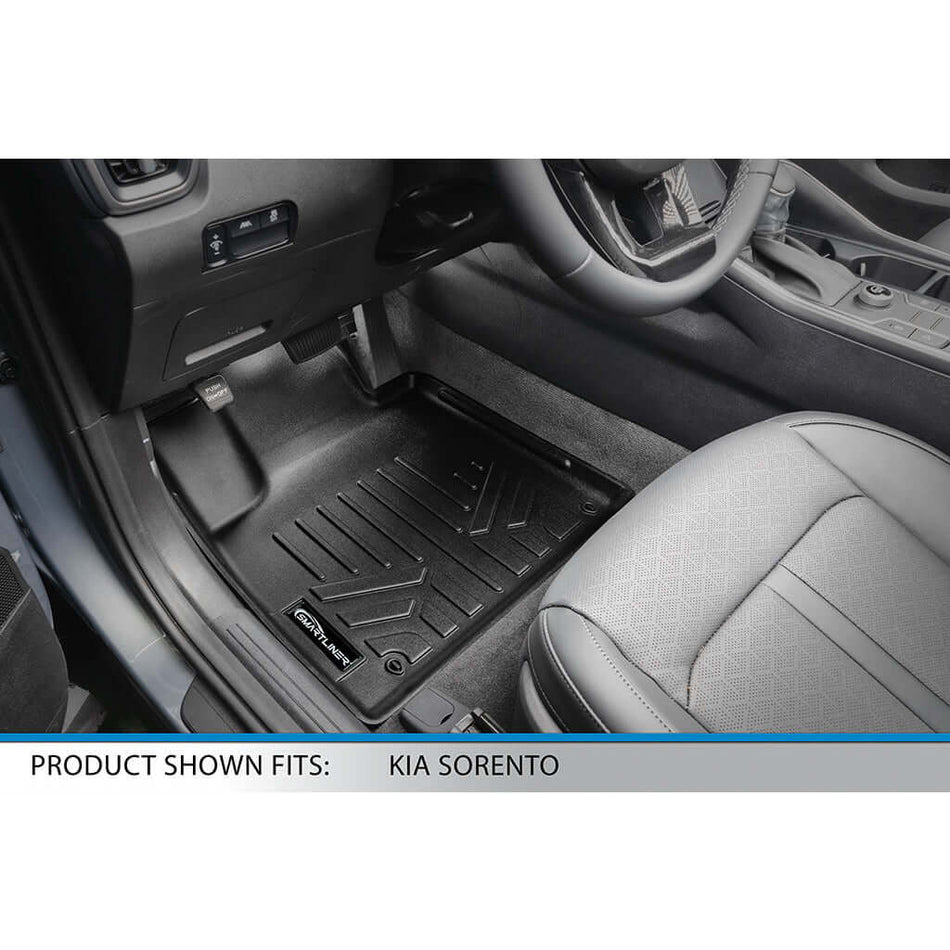 Smart Liner USA Motor Vehicle Interior Fittings SMARTLINER Custom Fit Floor Liners For 2021-2025 Kia Sorento (with 2nd Row Bench Seat)
