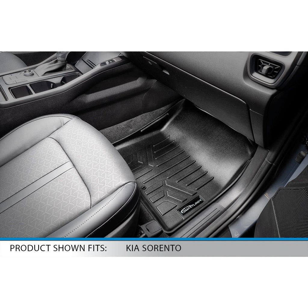 SMARTLINER Custom Fit Floor Liners For 2021-2023 Kia Sorento (with 2nd Row Bucket Seats and no cc)
