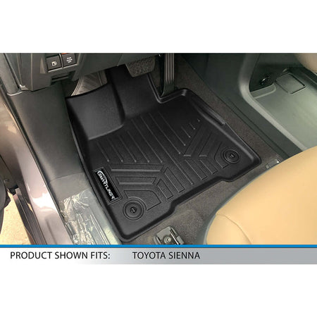 Smart Liner USA Motor Vehicle Interior Fittings SMARTLINER Custom Fit Floor Liners For 2021-2025 Toyota Sienna with 2nd Row Bucket Seats and Spare Tire