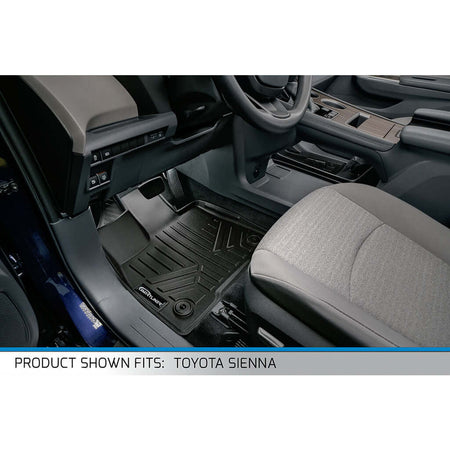 Smart Liner USA Motor Vehicle Interior Fittings SMARTLINER Custom Fit Floor Liners For 2021-2025 Toyota Sienna with 2nd Row Bench Seat no Spare Tire
