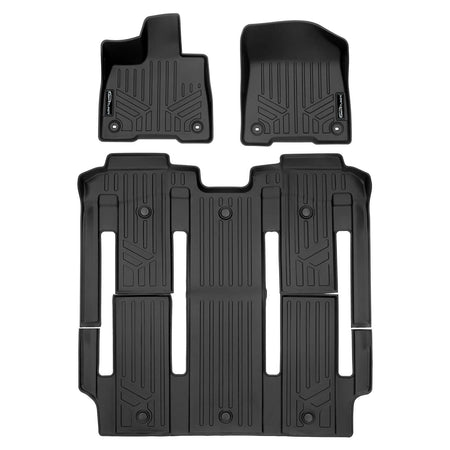 SMARTLINER 2021-2026 Toyota Sienna Floor Liners (7 Passenger) – 1st row & 2nd row liners