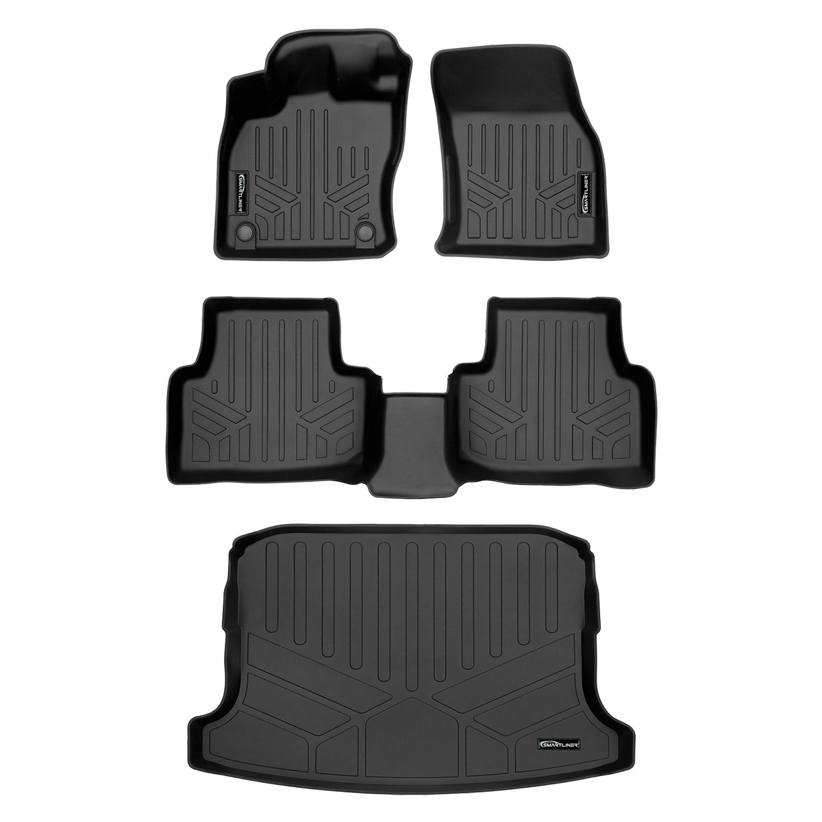 SMARTLINER Custom Fit Floor Liners For 2022-2024 Volkswagen Taos (Only Fits FWD Models)