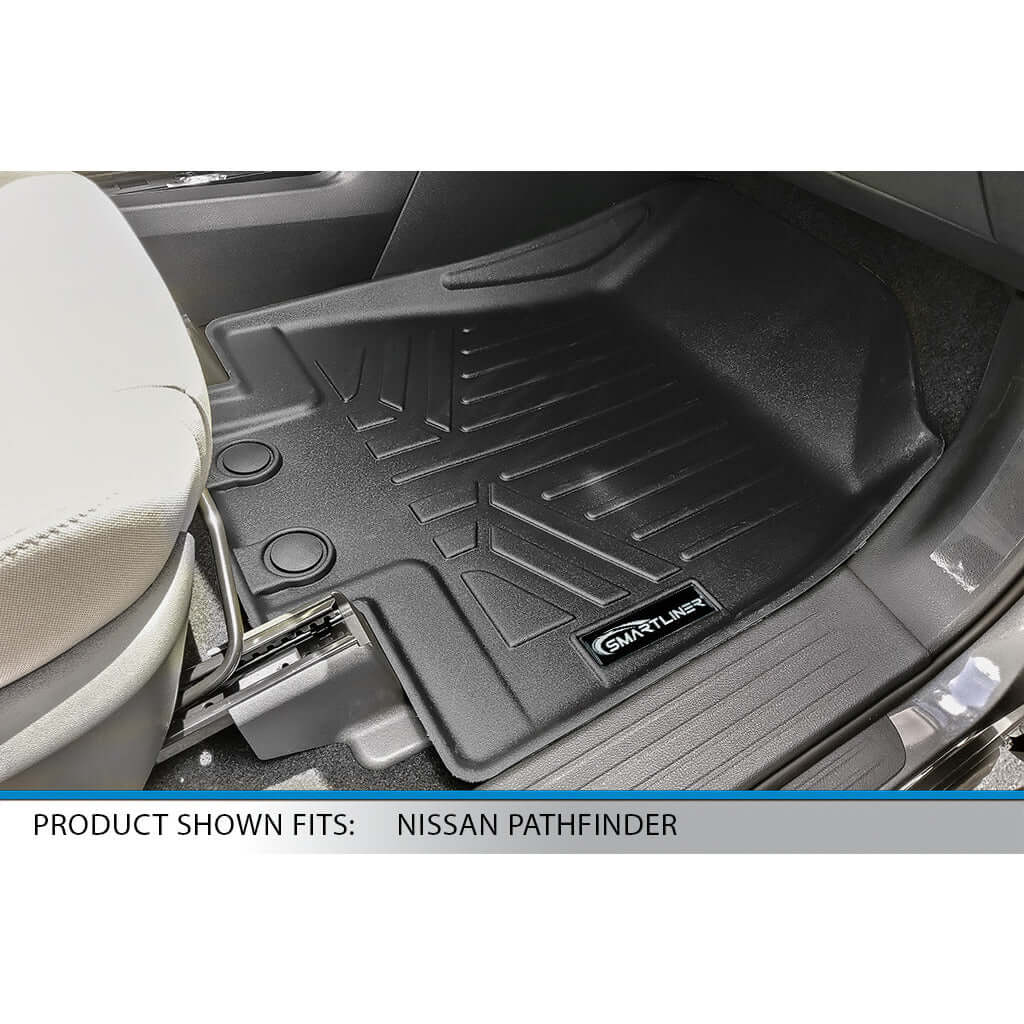 SMARTLINER Custom Fit Floor Liners For 2022-2025 Nissan Pathfinder (7 Passenger)