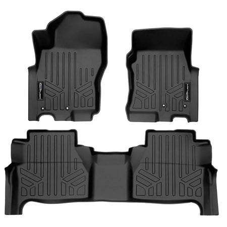 SMARTLINER 2022-2026 Nissan Frontier Floor Liners (Crew Cab) – 1st row & 2nd row liners