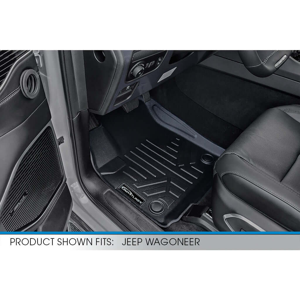 SMARTLINER Custom Fit Floor Liners For 2022-2025 Jeep Wagoneer (7 Passenger Model)