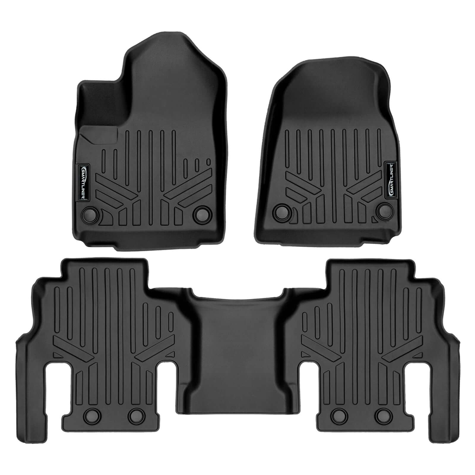 SMARTLINER Custom Fit Floor Liners For 2022-2025 Jeep Grand Wagoneer (7 Passenger Model)