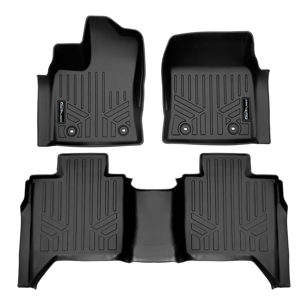SMARTLINER Custom Fit Floor Liners For 2022-2023 Toyota Tundra (CrewMax Cab) with Underseat Storage
