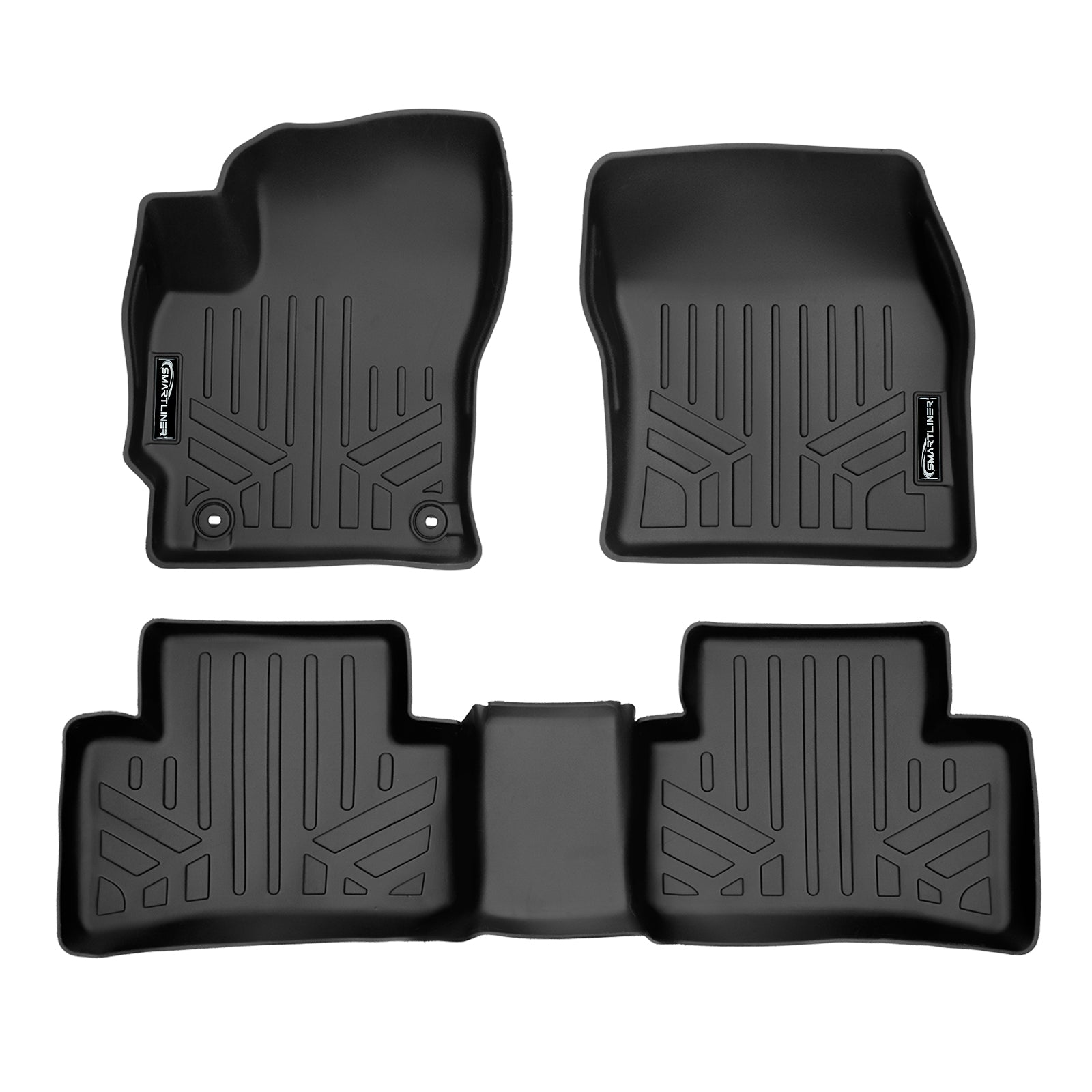 SMARTLINER Custom Fit Floor Liners For 2022-2023 Toyota Corolla Cross (Only Fits Front Wheel Drive Models)