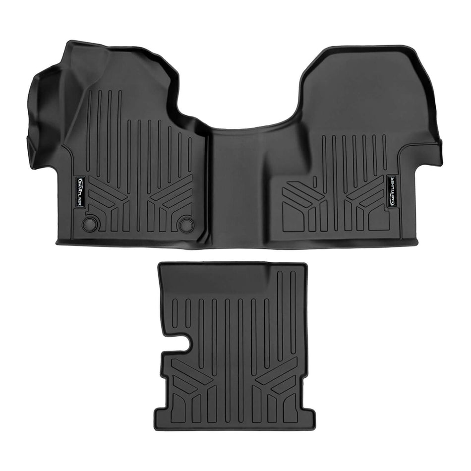 SMARTLINER 2019-2026 Mercedes-Benz Sprinter Floor Liners (Fits bucket seats for Cargo Van and Cab Chassis models.) – 1st row 