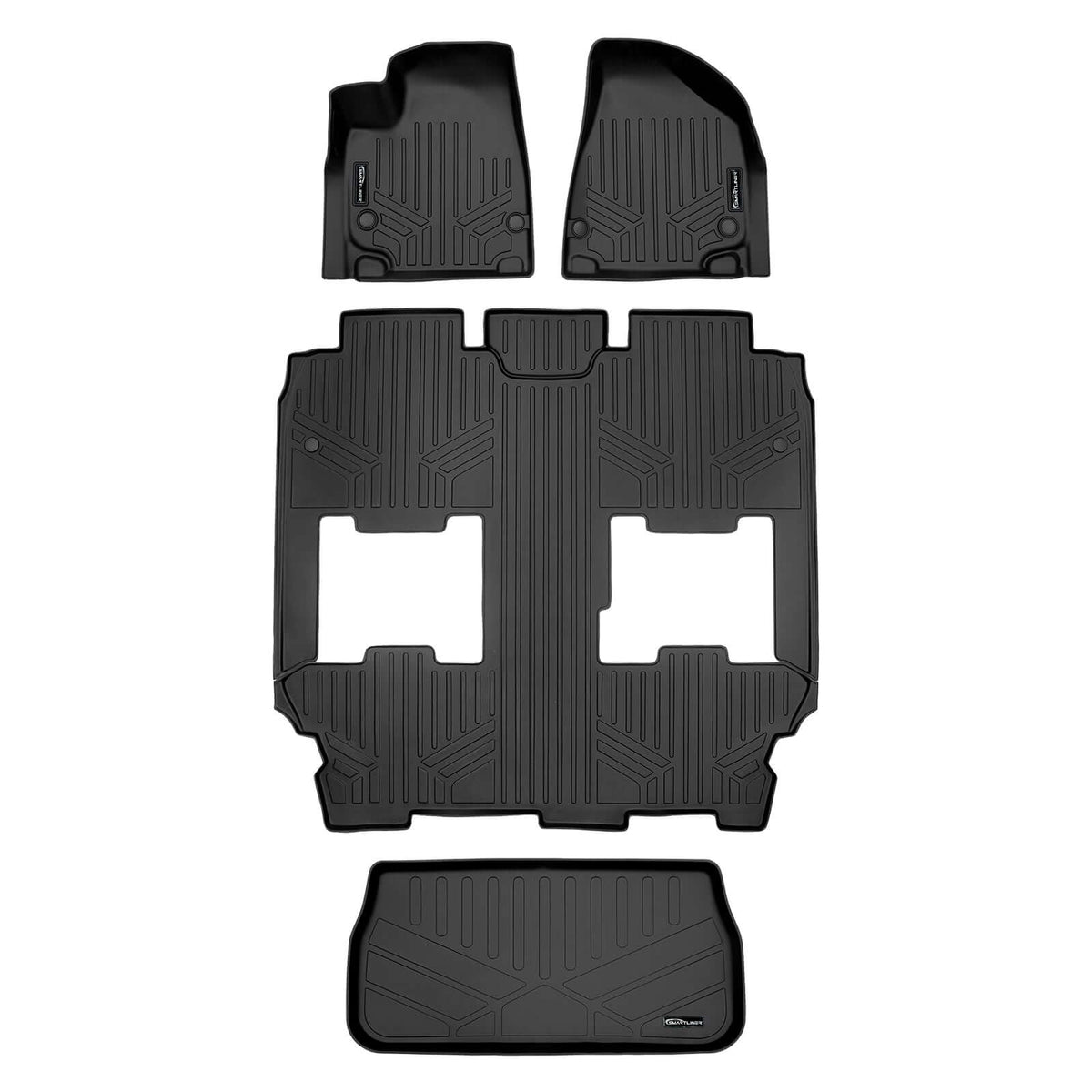 Smart Trim™ Custom Fit Floor Liners For 2021-2025 Chrysler Pacifica Limited Hybrid |2024-2025 Pacifica Plug-In Hybrid