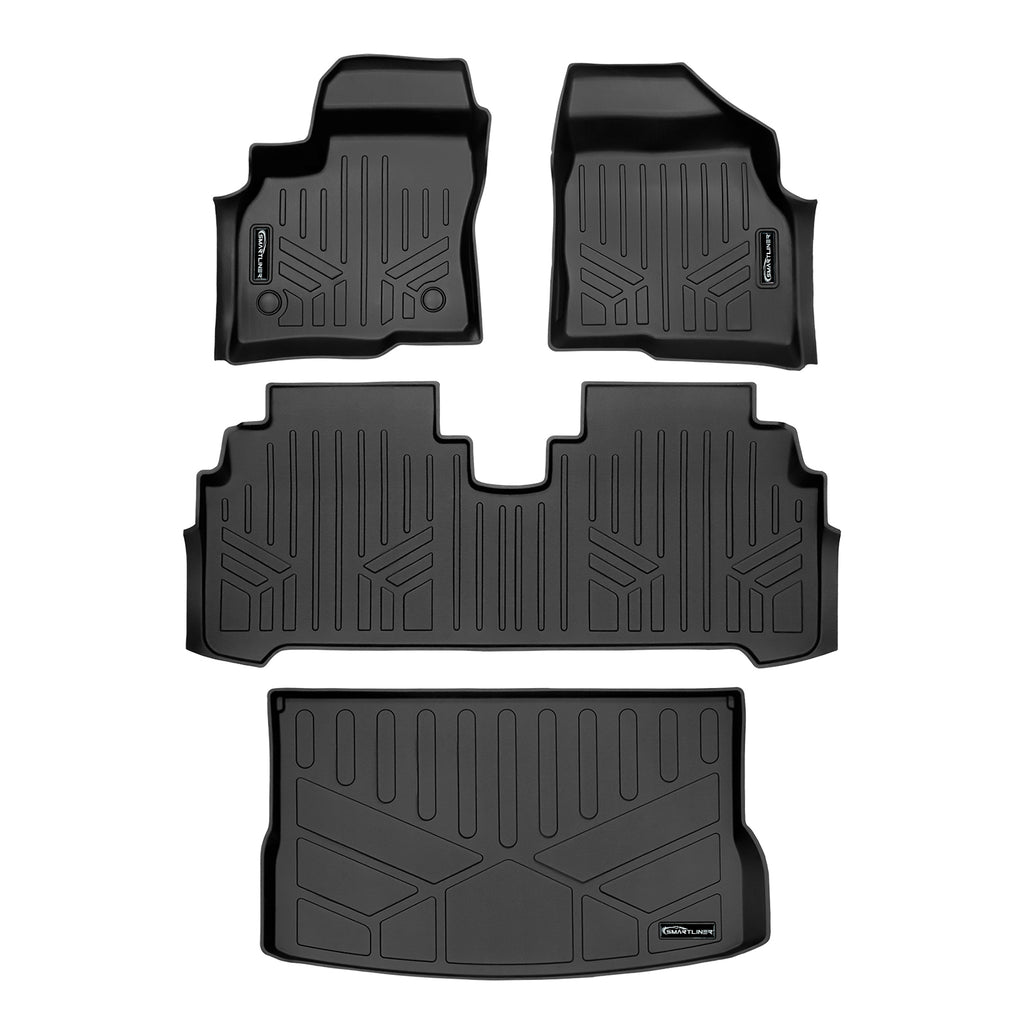 SMARTLINER Custom Fit Floor Liners For 2022-2024 Chevrolet Bolt EUV (Only Fits with the cargo floor in Upper Deck Position)