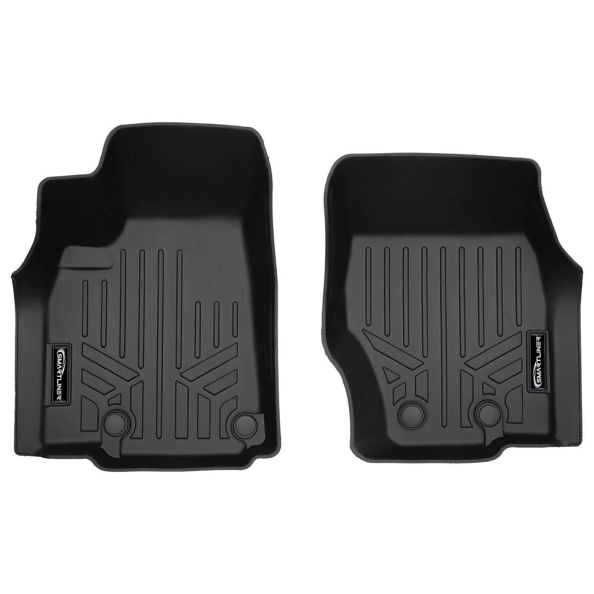 Smart Liner USA Motor Vehicle Interior Fittings Black / First Row Floor Mat Liner Set SMARTLINER Custom Fit Floor Liners For 2021-2025 Jeep Grand Cherokee L w/ 2nd Row Bench Seat
