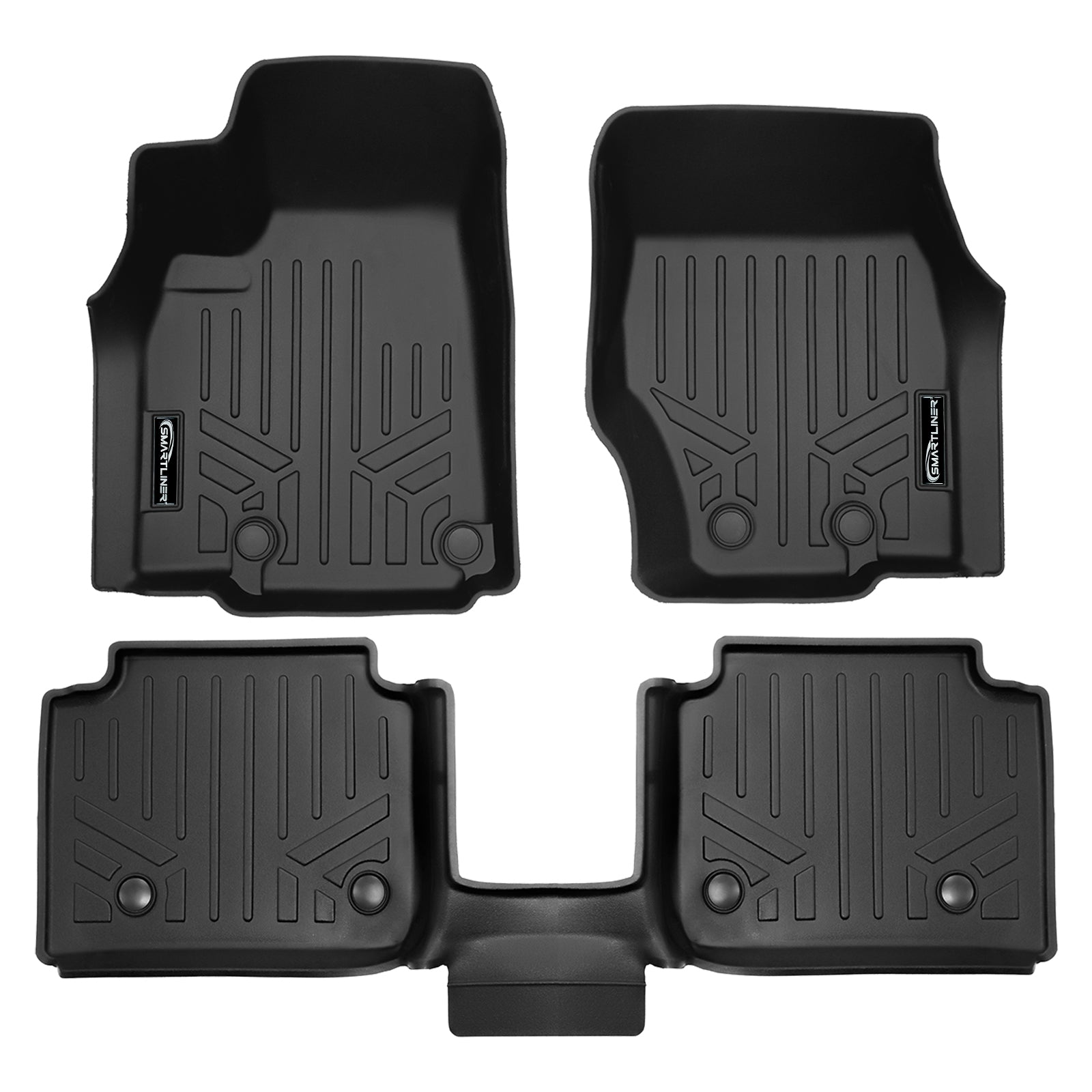 SMARTLINER Custom Fit Floor Liners For 2021-2023 Jeep Grand Cherokee L with 2nd Row Bucket Seats With Center Console