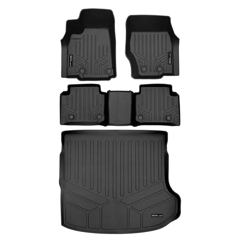 Smart Liner USA Motor Vehicle Interior Fittings Black / 2 Row Floor Mat Liner Set & Cargo Liner Behind the 2nd Row SMARTLINER Custom Fit Floor Liners For 2023 - 2025 Jeep Grand Cherokee