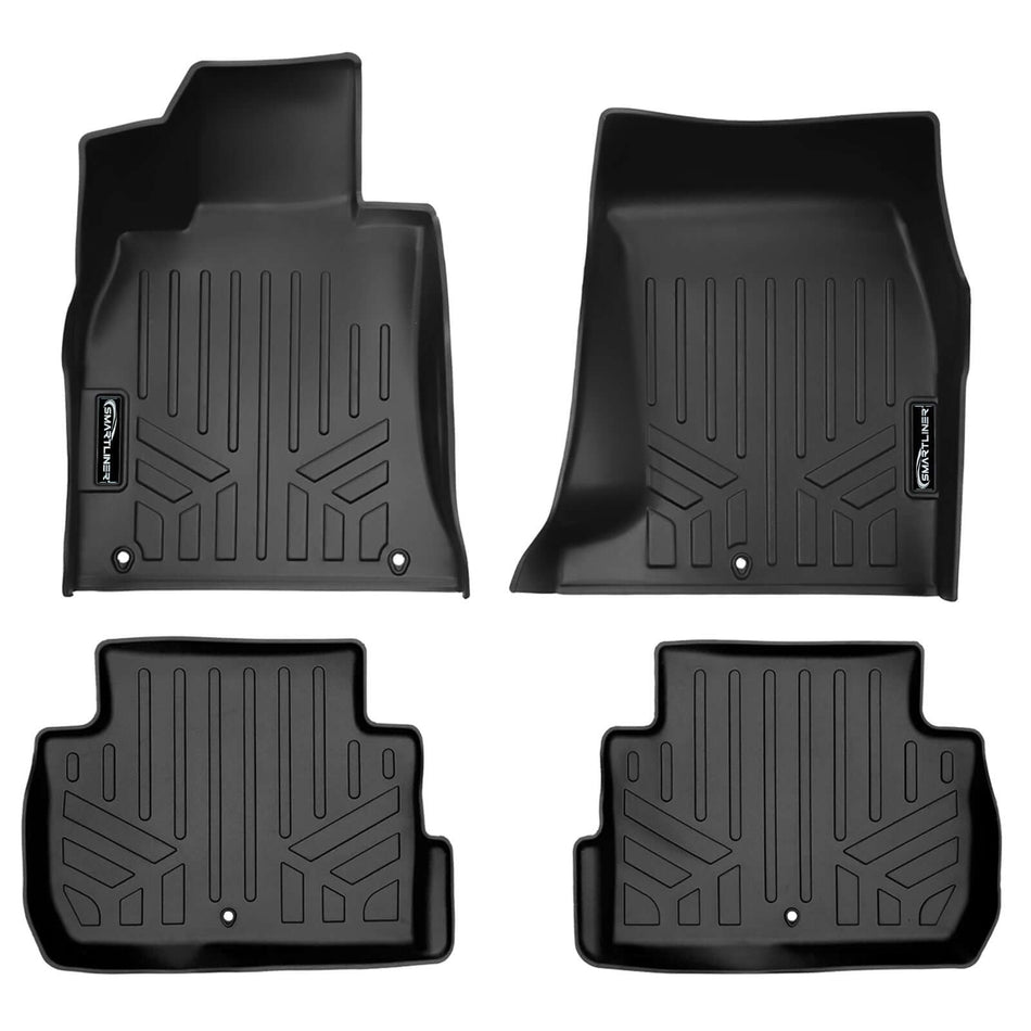 SMARTLINER 2018-2023 Kia Stinger AWD (All Wheel Drive) Floor Liners (Fits All Wheel Drive) – 1st row & 2nd row liners