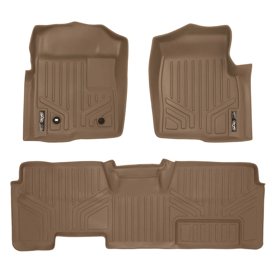 2009-2010 Ford F-150 Floor Liners|Super Cab Models (Trimline for vehicles equipped with Sony Subwoofer. (Carpet flooring)(Non Flow through Console))|SMARTLINER