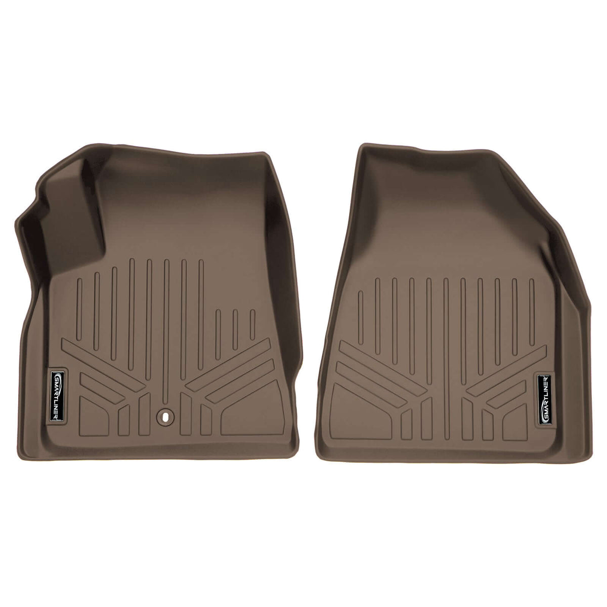 Smart Liner USA Motor Vehicle Interior Fittings Tan / First Row Floor Mat Liner Set SMARTLINER Custom Fit Floor Liners For GMC Acadia 2007-2016