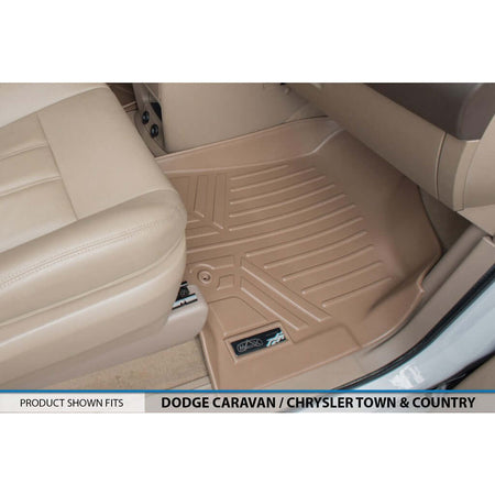 Smart Liner USA Motor Vehicle Interior Fittings Smart Trimâ„¢ Custom Fit Floor Liners For 2008 2020 Caravan/Town & Country (Stow'n Go Only)