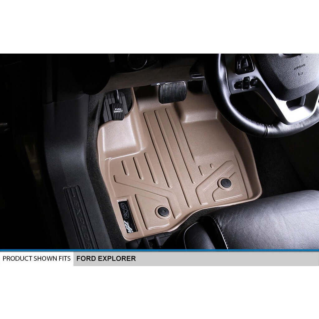Smart Liner USA Motor Vehicle Interior Fittings SMARTLINER Custom Fit Floor Liners For 2011-2014 Explorer (without 2nd Row Center Console)