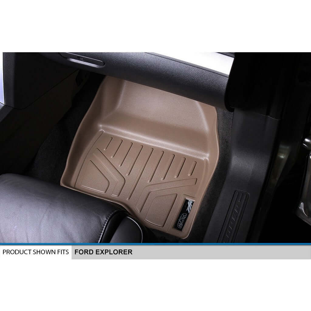Smart Liner USA Motor Vehicle Interior Fittings SMARTLINER Custom Fit Floor Liners For 2011-2014 Explorer (without 2nd Row Center Console)